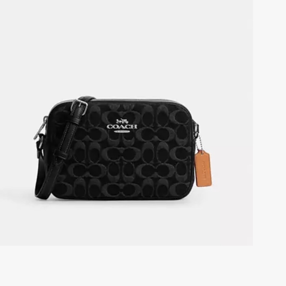Coach Jamie Camera Bag in Black Denim,New